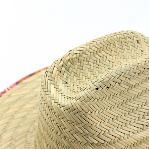 Chất lượng cao cỏ tự nhiên rộng vành Mexican mũ với biểu tượng tùy chỉnh mùa hè bãi biển lướt sóng mặt trời rơm nhân viên cứu hộ <span class=keywords><strong>hat</strong></span> mũ rơm - Product Image 6