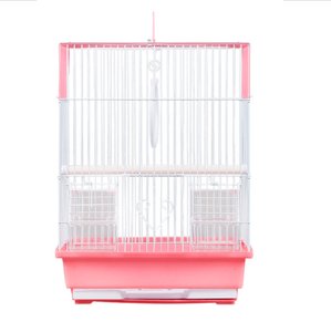 Spot gros fil métallique <span class=keywords><strong>Cage</strong></span> à oiseaux Cages d'élevage d'oiseaux quatre couleurs en option Portable Perroquet <span class=keywords><strong>Cage</strong></span> à vendre - Product Image 1