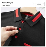 Polo personnalisé avec logo, bordure contrastée et poche, 190 GSM, polyester, manches courtes, uniforme pour hommes et femmes, personnel d'entreprise, vente en gros