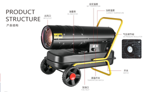 <span class=keywords><strong>เครื่อง</strong></span>ทำความร้อนดีเซลแบบพกพาขนาด 135 กิโลวัตต์ <span class=keywords><strong>ส</strong></span>ำหรับงานหนัก ระบบลมร้อนแรง <span class=keywords><strong>อุ่น</strong></span>เร็ว เหมาะสำหรับไซต์ก่อ<span class=keywords><strong>ส</strong></span>ร้าง โรงรถ ใช้ไฟ 220 โวลต์ พร้อมระบบ PLC และตลับลูกปืน - Product Image 2