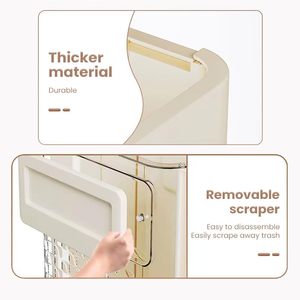 Wall-Mounted Foldable Trash Can/Hanging <b>Kitchen</b> Trash Container/Home and <b>Kitchen</b> Trash Bin - Product Image 4