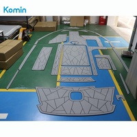 Revêtement de pont en teck synthétique en mousse EVA pour bateau marin, gravure CNC Komin