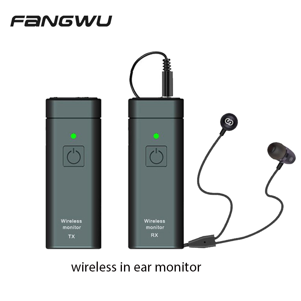 UHF 4-kanaals Draadloos In-ear Monitorsysteem met Zender en