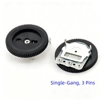 Potensiometer Thumb Wheel 16mm B103 10K Ohm Resistor Karbon Satu Gang untuk Volume Audio Radio Harga Produsen ODM OEM