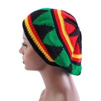 Gorro Unisex de Punto 100% Lana, Estilo Rasta, Informal, Deportivo, para Ciclismo, Playa, Esquí, Reggae, Étnico, para Fiestas, para las Cuatro Estaciones