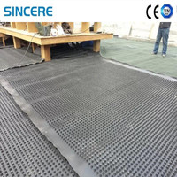 Machine d'extrusion de feuilles de drainage alvéolées en HDPE, ligne de production de plaques de drainage alvéolées en plastique PE pour le drainage des sous-sols, des toits et des jardins