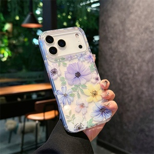 เคสโทรศัพท์ลายดอกไม้สีสันสดใสสำหรับ iPhone 17 Pro Max, iPhone 16, iPhone 15 ป้องกันการตกกระแทก รุ่น 17Air  ฝาหลังใส - Product Image 5