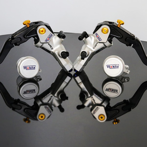 Levier de frein de moto Mokila 09 #   Maître-cylindre hydraulique en alliage d'aluminium pour montage à droite, amélioration de la performance - Product Image 4