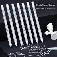 Stylo Gel paillettes professionnel 9 couleurs 0.8mm blanc surbrillance calligraphie ensemble en plastique emballage pour marqueurs d'art à usage promotionnel