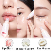 Tube de baume à lèvres givré personnalisé 5ml 15ml, emballage de tubes de baume à lèvres 5ml 15ml, nouveau style avec capuchon à vis, vente directe usine