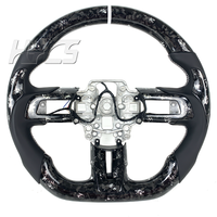 Accessoires intérieurs de voiture Volant en fibre de carbone pour Ford Mustang GT GT350 GT500 Shelby 2015 à 2023 2.3T EcoBoost