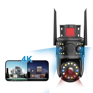 กล้องวงจรปิดอัจฉริยะ 4G WiFi ความละเอียด 6K กล้องรักษาความปลอดภัยแบบสามจอ กล้องรักษาความปลอดภัยภายนอกอาคาร ป้องกันภัยภายนอก ติดตามอัตโนมัติ กล้อง 4K Yoosee CCTV - Product Image 1