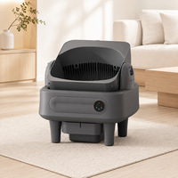Litière Intelligente Semi-ouverte en Métal et Plastique, Grande Capacité 75L, Toilette Électrique pour Chat, Nettoyage Automatique – Meilleure Vente