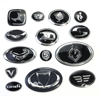 Badges de voiture autocollants en plastique ABS, style sport 3D, logo personnalisé couleur, étanches, durables, monogramme chromé