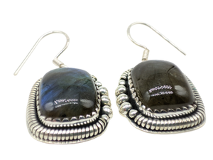 Natural Labradorite Gemstone Handmade <b>Earrings</b> 925 Sterling Silver Jewelry for Women Wholesale Designer Crystal Dangle <b>Earrings</b> - Product Image 6