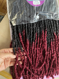 <span class=keywords><strong>Cheveux</strong></span> de Tressage au Crochet Ghana Locs Sister Synthétiques Épais Doux Premium 80 Brins Un Paquet Tête Complète 20 Pouces - Product Image 4