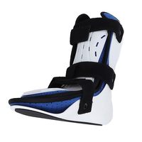 Attelle orthopédique courte AFO pour fracture de la cheville et pied tombant, avec plaque de protection avant, pour blessures, entorses et fractures de la cheville et du pied