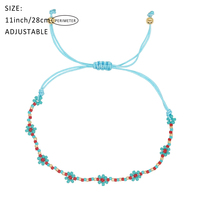 Gelang Manik Bunga Daisy Go2boho untuk Wanita, Buatan Tangan, Hadiah Persahabatan Bohemia, Perhiasan Fashion Multiwarna, Gelang Manik Miyuki