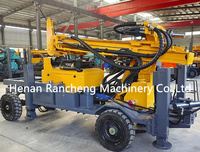 Plateforme de forage de puits d'eau portable à moteur diesel, profondeur maximale 300 m, pompe incluse, modèle RCF220W, marque Rancheng