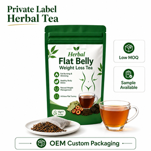 Tè Dimagrante con Etichetta Privata, Confezione Personalizzata OEM, Fornitore di Bustine di Tè Detox alle Erbe per Pancia Piatta - Product Image 1