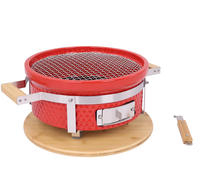 NOUVEAU Barbecue Kamado Habachi SEB Moderne en Acier Inoxydable, Fumoir Céramique de Table Portable, Barbecue au Charbon à Commande Tactile pour Camping et Jardin