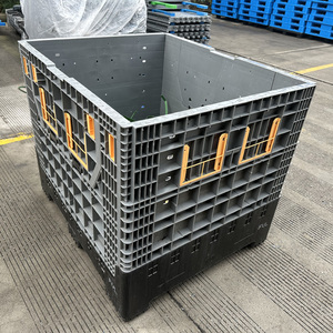 תיבת מזרן פלסטיק מיכל בתפזורת עם נפח פנימי ענק וחוסן גדול 1200*1000 מ "מ - Product Image 2