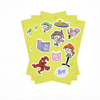 Feuille d'Autocollants Papier Auto-Adhésifs Personnalisés Holographiques A4, Imperméables, Découpe Mi-Chair, avec Colle Sûre pour Enfants, pour Fournisseurs de Planners