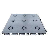 Événements intérieurs À Emboîtement Extérieur Multi-usages Plancher De Cour De Sport Carreaux de Tapis En Plastique