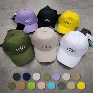 Gorra de Béisbol con Logotipo Personalizado, de Algodón Liso, 6 Paneles, Ajustable, para Deportes al Aire Libre, Gorras Negras Lisas con Logotipo Bordado, Gorras al por Mayor - Product Image 1
