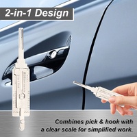 Outil Lishi 2 en 1, Lishi HU101, outils de serrurier 2 en 1, fournitures de serrurier, outils de crochetage de serrures