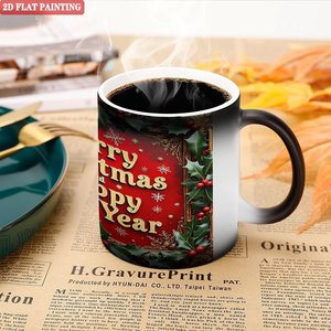 Mug à sublimation noir givré 11oz en céramique, tasse vierge activée par la chaleur - Product Image 5