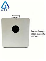 AILI Centrale Électrique Portable 1kWh 500W LiFePO4, Générateur à Panneaux Solaires, Système de Stockage d'Énergie Domestique, Onde Sinusoïdale Pure, Alimentation de Secours d'Urgence