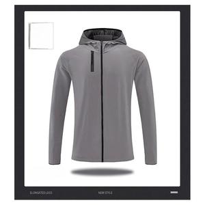 Vestes de course d'hiver pour hommes grandes tailles, séchage rapide, respirantes, pour l'entraînement sportif, le football, les sweats à capuche décontractés, avec fermeture éclair, coupe-vent pour la gym et le fitness - Product Image 4