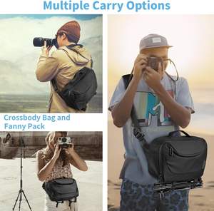 Sac à dos pour appareil photo gratuit, sac à dos professionnel pour appareil photo reflex numérique avec housse de pluie imperméable, sac à dos de photographie - Product Image 3