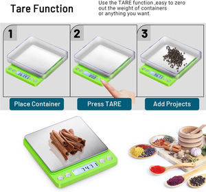 미니 디지털 포켓 쥬얼리 스케일 500g/0.01g 3kg/2kg/<span class=keywords><strong>1kg</strong></span> 용량 전자 주방 식품 저울 계량 플랫폼 0.1g ODM - Product Image 6