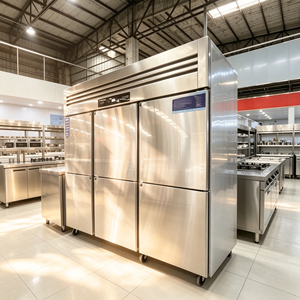 Refrigerador Vertical de Cuatro Puertas, Electrodoméstico Comercial para Cocina de Hotel, Refrigerador Doméstico Familiar, Diseño de Cuatro Puertas I - Product Image 3