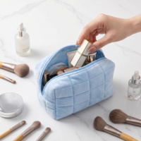 Trousse de Maquillage 2026, Grande Capacité, Matelassée, Douce, pour Voyage, avec Fermeture Éclair Métallique