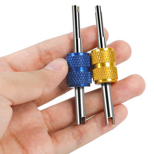 Llave de Válvula de Doble Punta Metálica de Doble Uso, Herramientas de Desmontaje para Aire Acondicionado de Automóviles y Reparación de Neumáticos - Product Image 4
