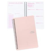 Carnet de notes A5 personnalisable 2025 2026, organiseur d'étude personnalisé, agenda quotidien, logo disponible, cuir, PVC, papier, tissu, PP