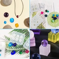 Moule en silicone pour perles en résine, formes irrégulières, écologique, pour pendentifs, cristaux et bijoux DIY