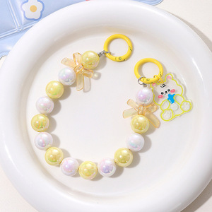 สร้อยลูกปัดเมอร์แมนแบบทำมือจี้กระต่ายแบบ DIY ประดับด้วยลูกปัดแบบไล่ระดับสีสำหรับจี้ถ้วยน้ำสำหรับนักเรียน - Product Image 2