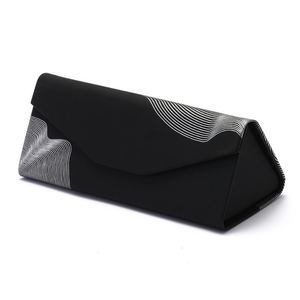 Boîte <span class=keywords><strong>à</strong></span> <span class=keywords><strong>lunettes</strong></span> <span class=keywords><strong>pliable</strong></span> noire de luxe populaire avec logo personnalisé en cuir PU <span class=keywords><strong>étui</strong></span> et sac de rangement pour <span class=keywords><strong>lunettes</strong></span> - Product Image 1