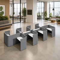 Poste de travail modulaire personnalisé, cloison de bureau ouvert, solution de mobilier de bureau modulaire OEM ODM
