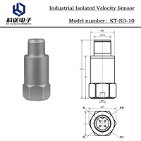 Piezoelektrischer Geschwindigkeitssensor, industrieller Vibrationsübertrager, 1000 mm/s, Doppelschicht-Abschirmung, wasserdicht, staubdicht, 0–5 V Ausgang