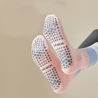 Calcetines de Alta Calidad Personalizados Antideslizantes para Ballet, Danza, Yoga, para Mujer, Spandex/Nailon/Algodón, Transpirables y de Secado Rápido