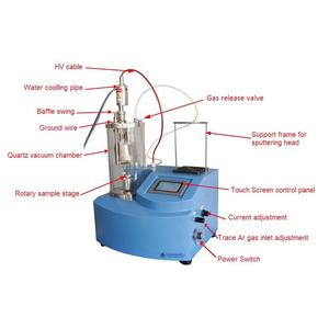 Machine de revêtement de pulvérisation de magnétron DC haute puissance avec scène rotative et refroidisseur d'eau-<span class=keywords><strong>VTC</strong></span>-16-SM - Product Image 2