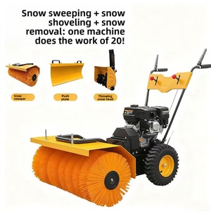 Hiệu quả đa chức năng Xăng DIESEL tuyết loại bỏ bàn chải quét với tùy chọn lốp/bài hát cho đường mặt đất mùa đông làm sạch - Product Image 6