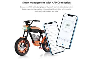 دراجة كهربائية للبالغين 60V/17.4Ah ، 31MPH Ebike 20 بوصة إطارات سميكة لنقل البضائع الخفيفة دراجات كهربائية للتنقل - Product Image 4