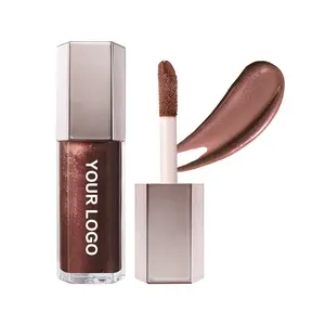OEM Makeup Plumping Lipgloss Vegan Private Label Moisturizing Hot Chocolit Lip Gloss