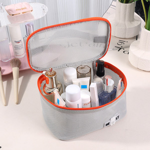 Beilian Mesh Toiletry Bag Large Capacity Rectangle Travel Cosmetic Storage Bag For Trip Makeup Organizer - Product Image 1